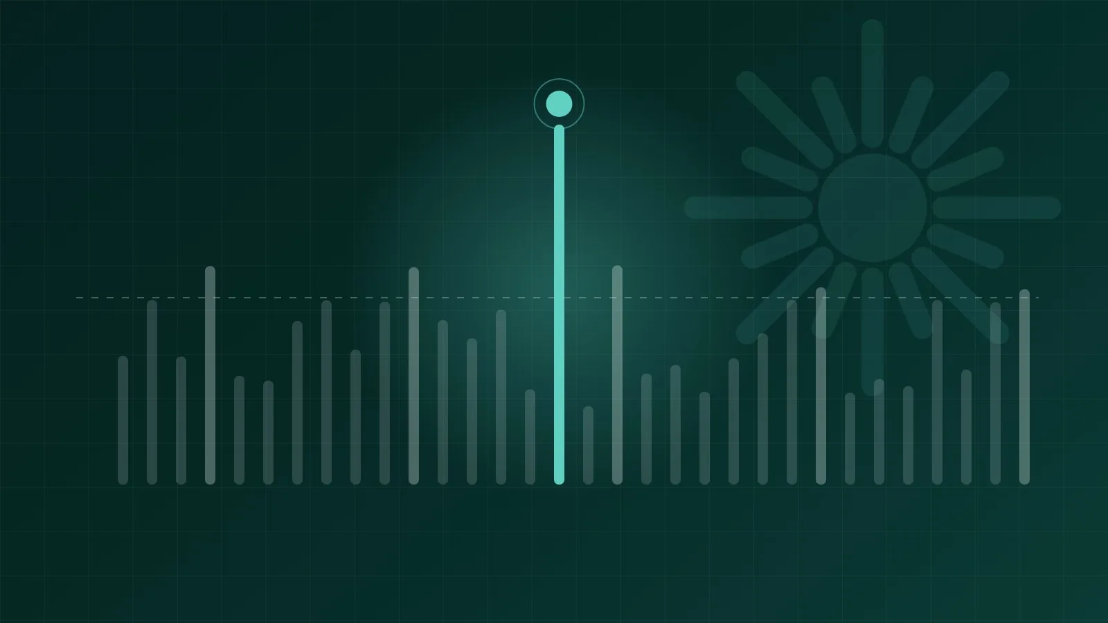 Abstract chart of search results where most queries stop at the answer and only a small mint stream continues to a website